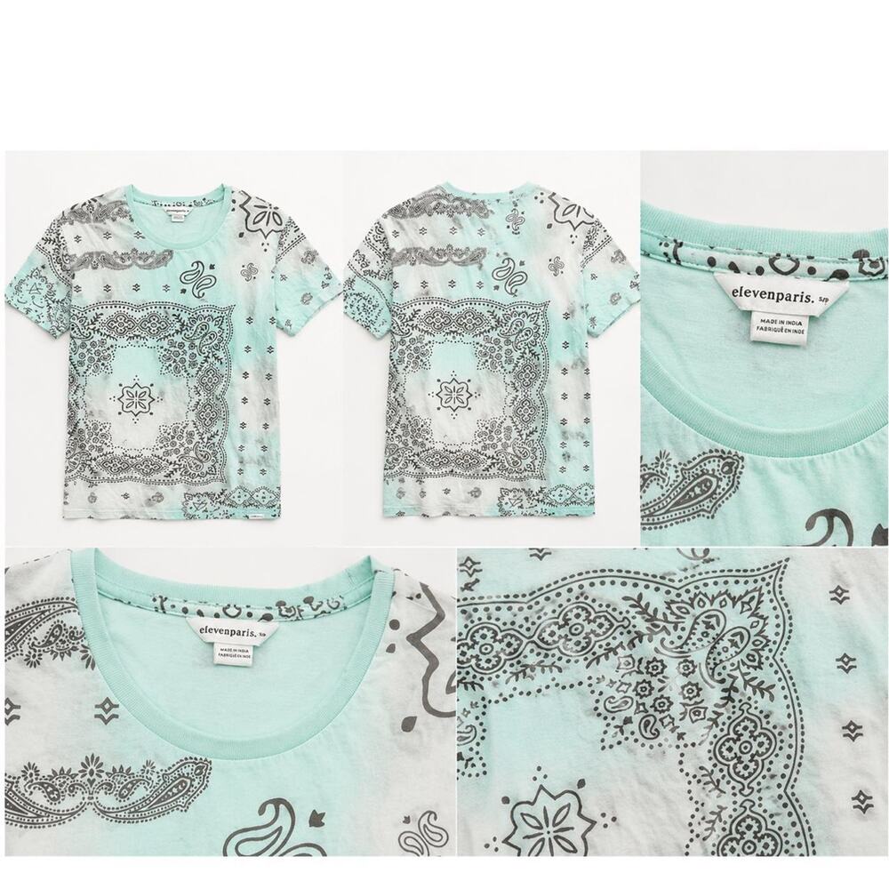 Eleven Paris bandana print T-shirt in size Small.
